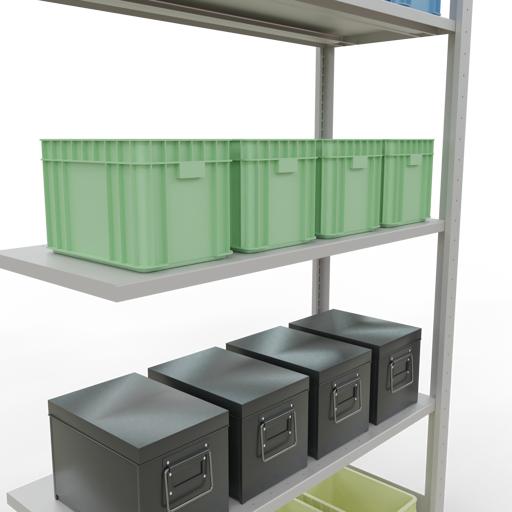 Image du produit Schulte Lagertechnik Système enfichable Élément suivant MULTIplus150 avec traverse de longueur