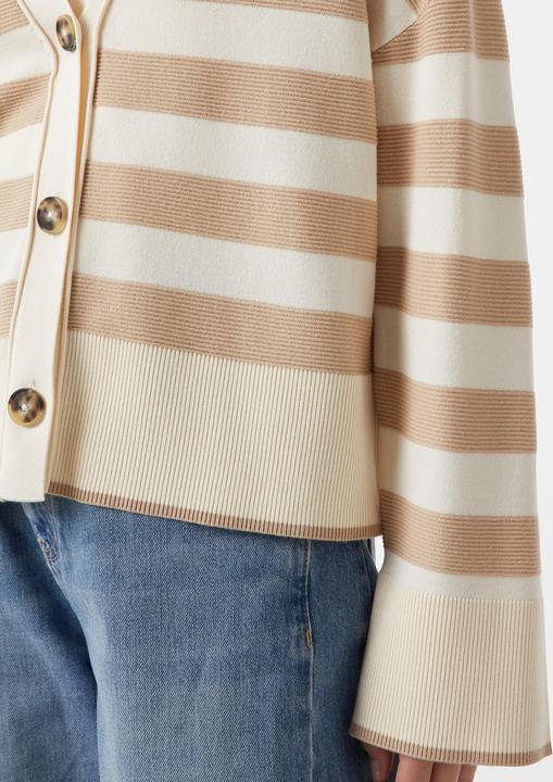 Produktbild Comma Strickjacke Gestreifter Cardigan im Boxy-Fit (32)