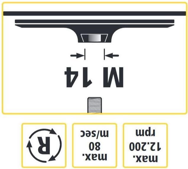 Productafbeelding wolfcraft 1 Zelfklevende schuurschijf WS, M14 draad ø125mm