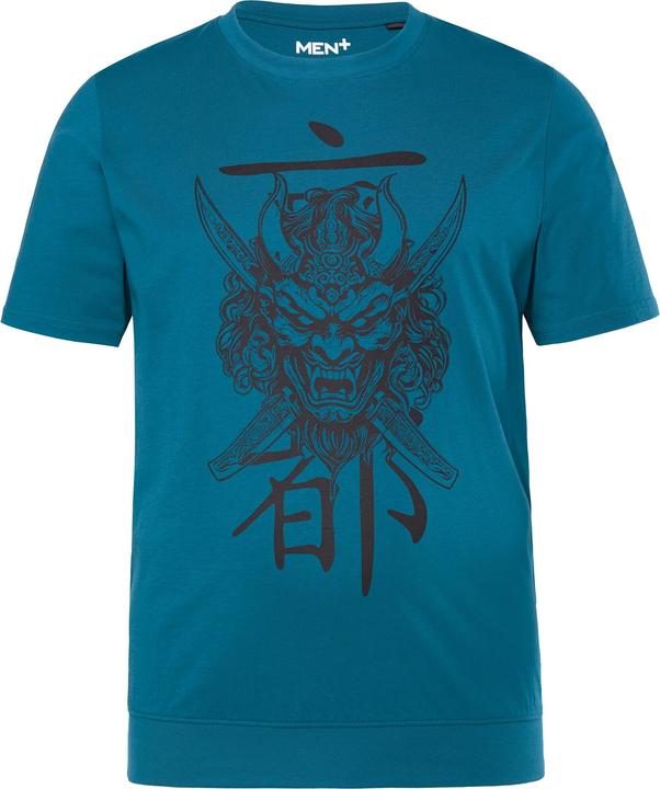 Actual product image Men+ T-Shirt Bauchfit, Halbarm, Brustprint (7XL)
