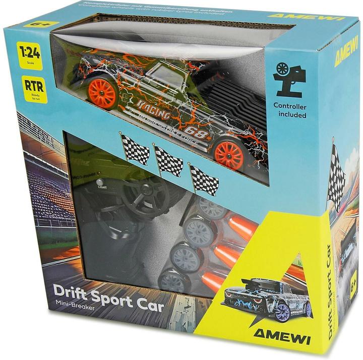 Produktbild Amewi Drift Sport Car Mini-Breaker 4WD 1:24 RTR orange (RTR Ready-to-Run)