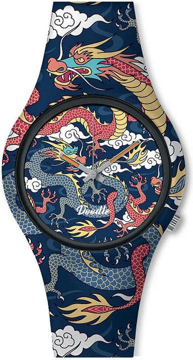 Doodle Dragon Fighter (Analoguhr, 42 mm)