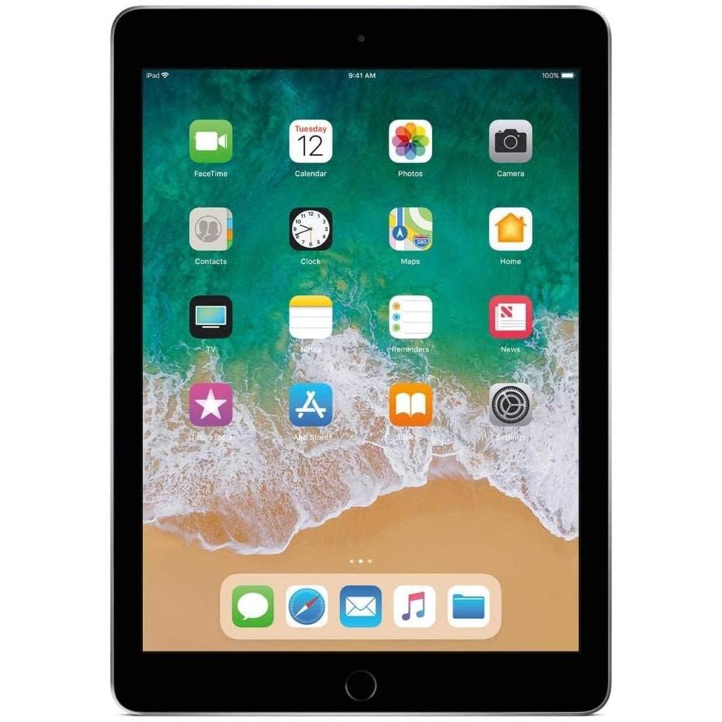 T1A iPad 6 Gen (32 GB, Space Gray, B / Sehr gut), Tablet Refurbished, Grau