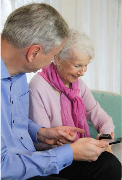 Produktbild One Button Phone Notrufuhr/Notrufarmband (31 mm, 2G)