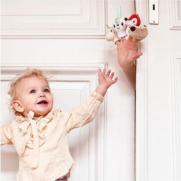 Actual product image Lilliputiens Forest animal finger puppets