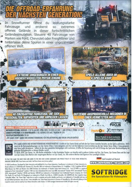 Produktbild astragon SnowRunner (PC, Multilingual)