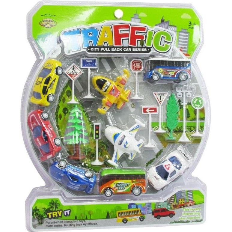 Trifox Set Autos + Schilder 8-tlg