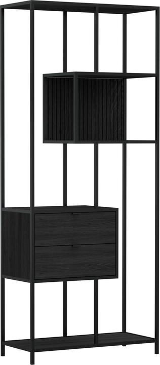 AC Design Regal Seaford Schwarz, 77 x 35 x 185