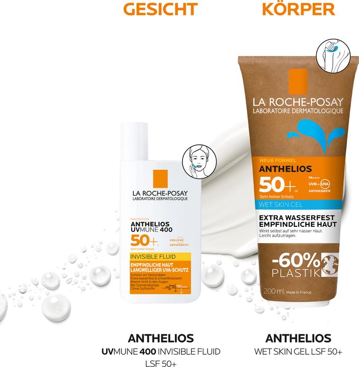 Produktbild La Roche Posay Anthelios Wet Skin Gel LSF 50+ (Sonnengel, SPF 50+, 200 ml)