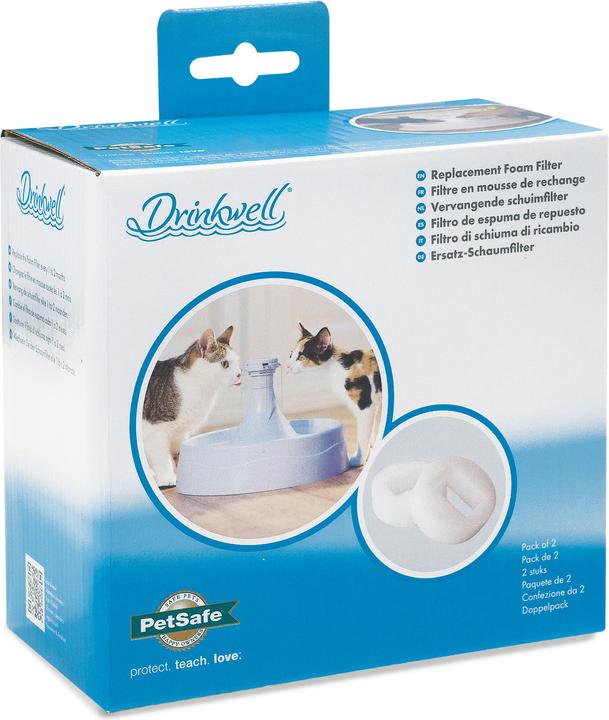 Produktbild PetSafe Ersatz-Schaumfilter für Drinkwell Kunststoff-Trinkbrunnen 360, 2er-Pack