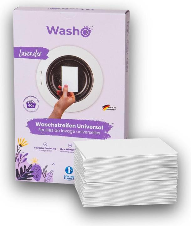 Produktbild Washo Waschstreifen Lavender (180 Waschgänge, Waschseife)