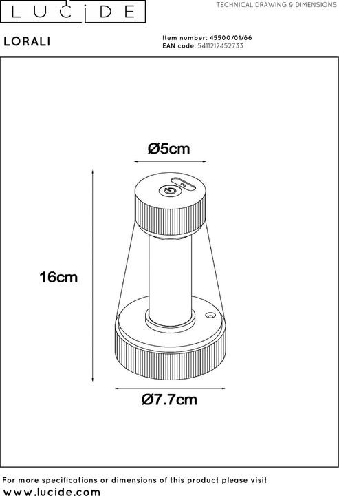 Image du produit Lucide Lorali (110 lm)