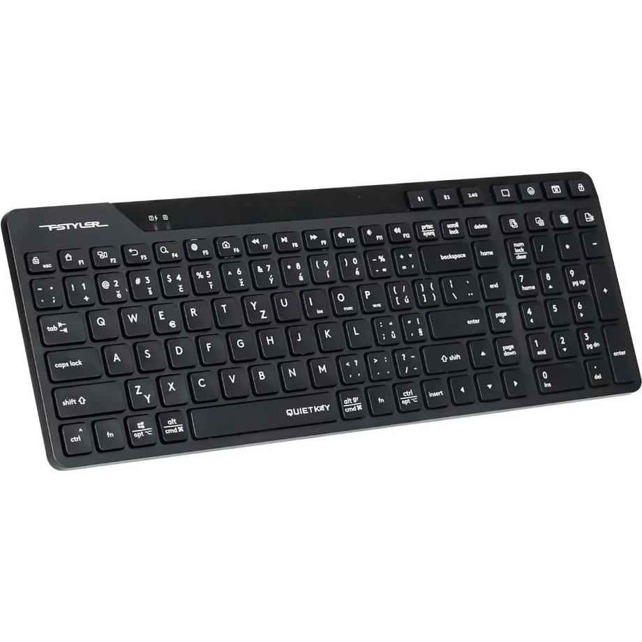 A4Tech FStyler FBK27C AS, bezdrátová Dual mode Bluetooth+2,4G klávesnice, CZ, černá, Mouse