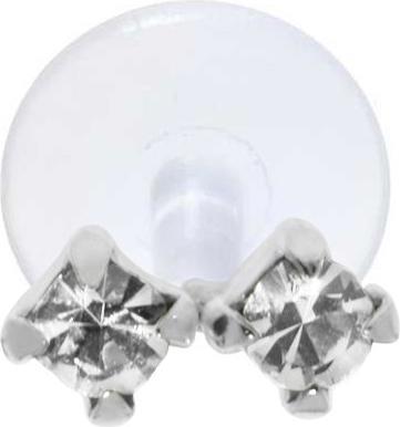 Produktbild Bijouteria Ohrpiercing (Bioplast, Kristall, Silber 925)