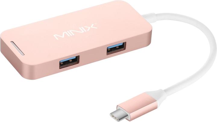 Actual product image Minix Mini Neo-C Multiport Adapter Rose Gold (HDMI, USB 3.0, USB-C)