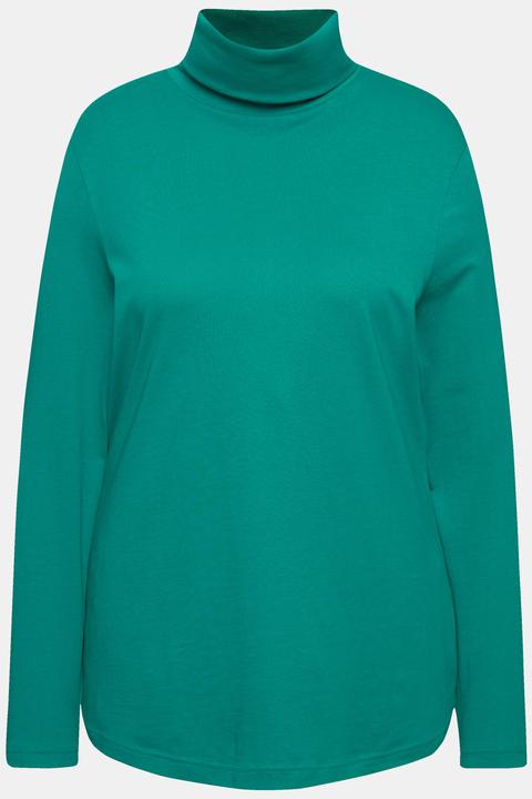 Actual product image Ulla Popken Basic Long Sleeve Slim Fit Turtleneck (62)