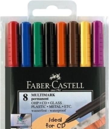 Image du produit Faber-Castell MULTIMARK - marqueur permanent (8x)