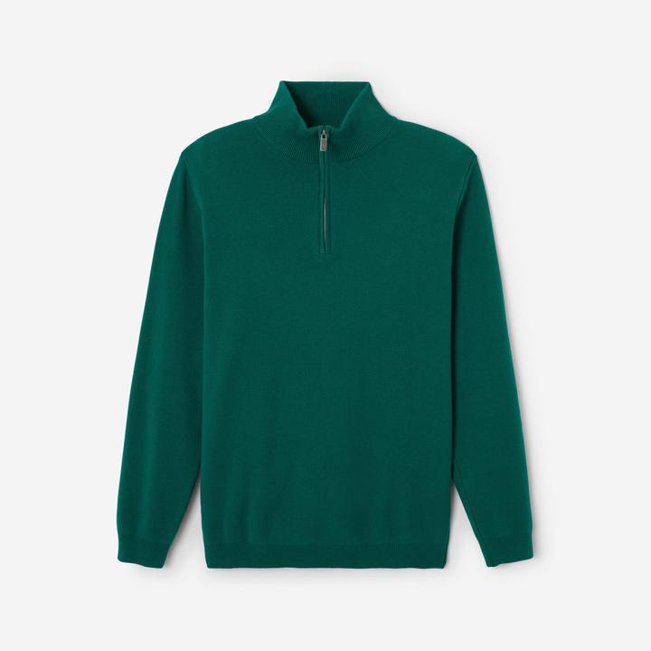 Immagine prodotto Inesis Herren Golfpullover mit Stehkragen und Reissverschluss - MW500 grün (S)