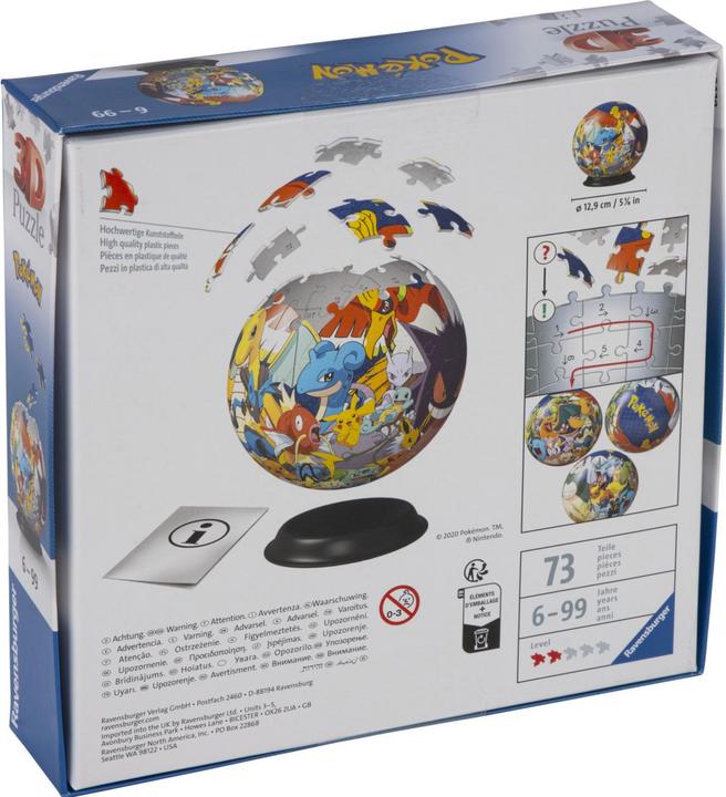 Image du produit Ravensburger Pokémon Puzzleball (72 pièces)