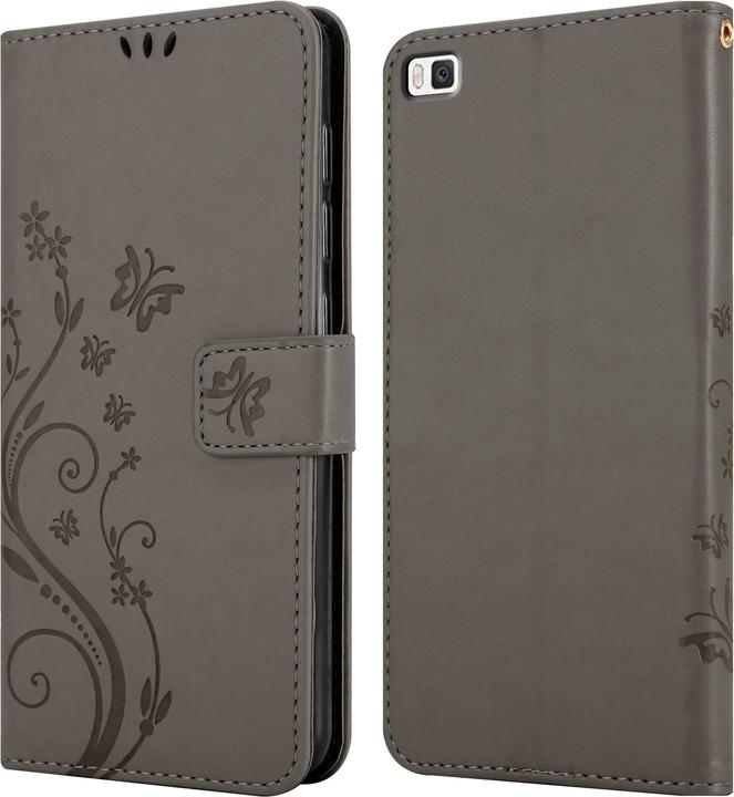 Actual product image Cadorabo Flower Book Cover (Huawei P8)