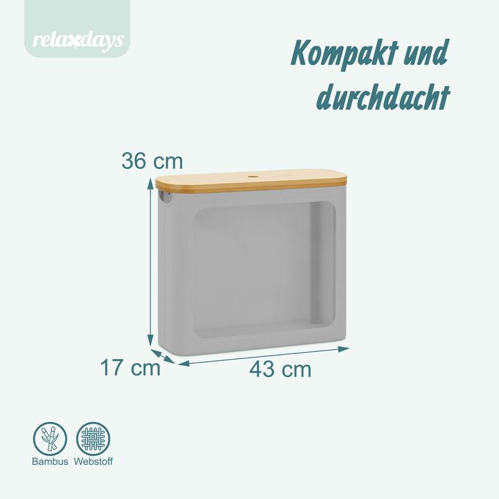 Actual product image Relaxdays Toilet roll storage