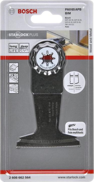 Produktbild Bosch Professional Zubehör BIM Tauchsägeblatt PAII 65 APB, Wood and Metal, 50 x 65 mm, 1er-Pack