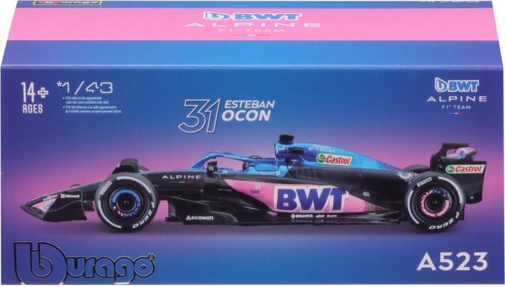 Actual product image Bburago BWT Alpine F1 Team A523 1/43 Ocon 2023