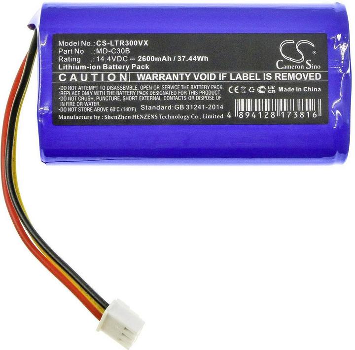 Actual product image CS Cameron Sino Akumulator do Liectroux MD-C30B 14 4V 2600mAh Li-I (1 pcs., 2600 mAh)