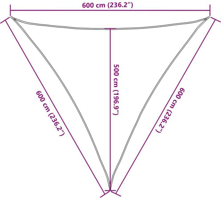 Image du produit vidaXL Sonnensegel (1500 x 600 cm)