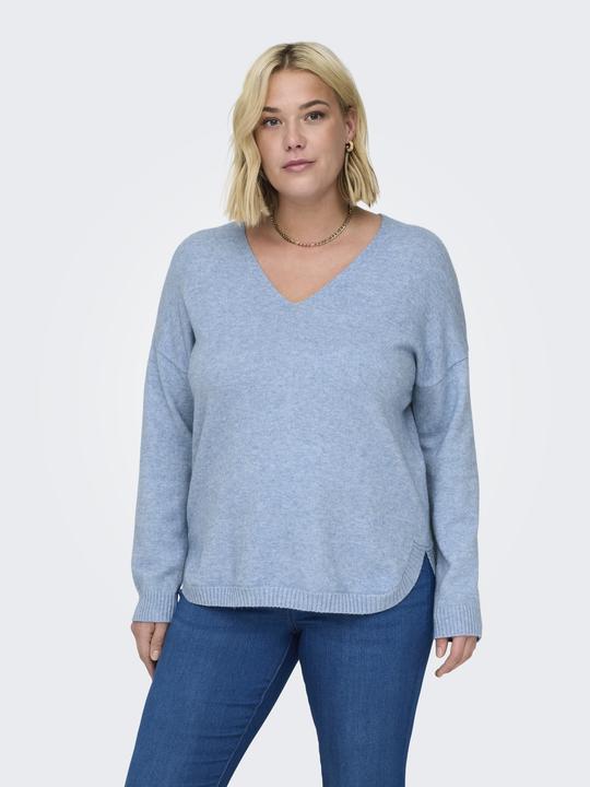 Produktbild Only Curvy V-Ausschnitt Strickpullover Strickpullover (XL)