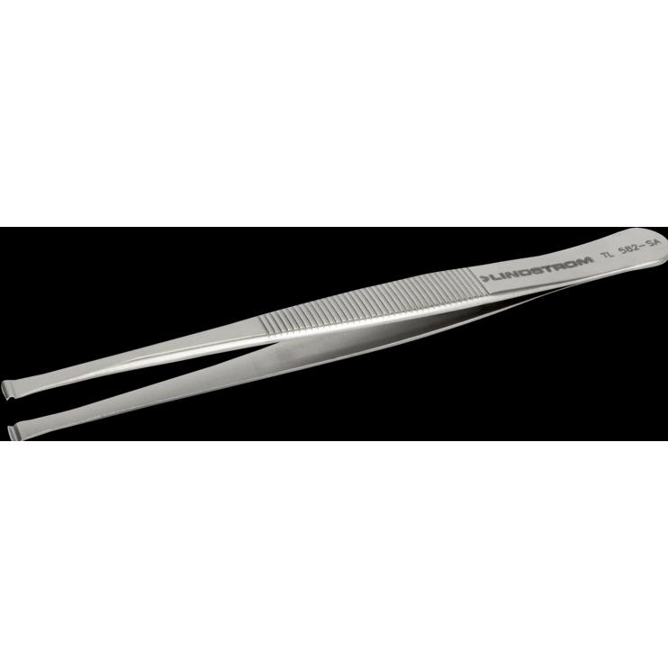 Thumbnail - Lindstrom, Pinzette, Lindström TL 582-SA Bestückungspinzette 582 Flach-breit, gebogen 115 mm