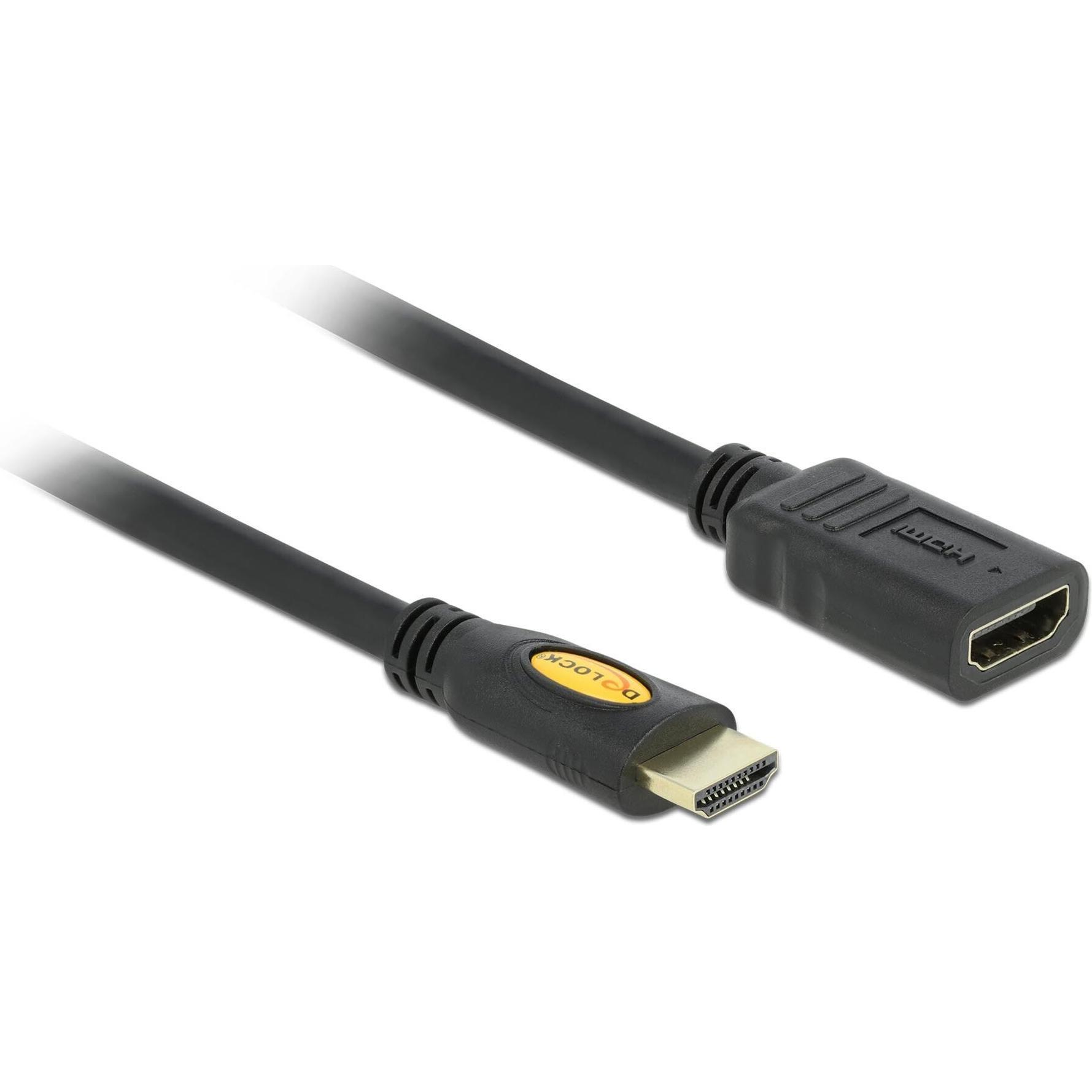 Delock Nero Hdmi (Typ A) — Hdmi (Typ A) (1 M), Cavo Video,