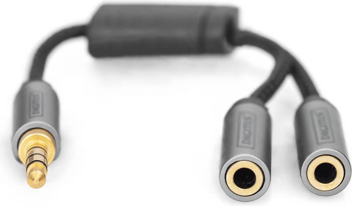 Immagine prodotto Digitus Sdoppiatore audio, jack da 3,5 mm a 2x jack da 3,5 mm (0.20 m)