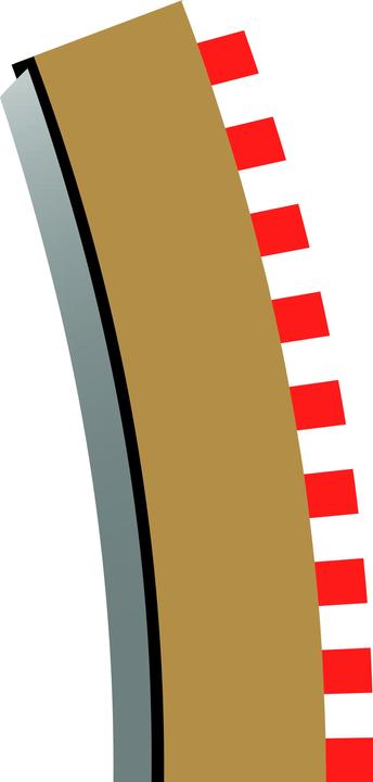 Immagine prodotto Scalextric R4 I/Bord.&Barr.(per 8235) 4 pezzi