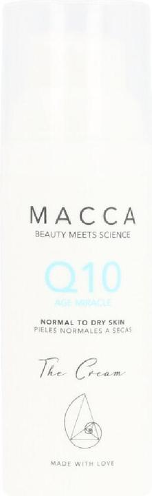 Actual product image Macca Cosmetics Q10 AGE MIRACLE cream normal to dry skin 50 ml (50 ml, Day cream)