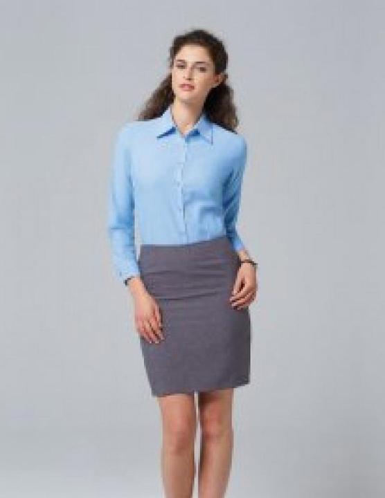 Produktbild Russell Collection Easy Care Oxford Bluse Langarm (6XL)