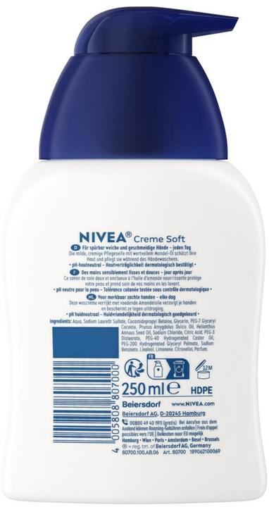 Produktbild NIVEA Creme Soft (Flüssigseife, 250 ml)