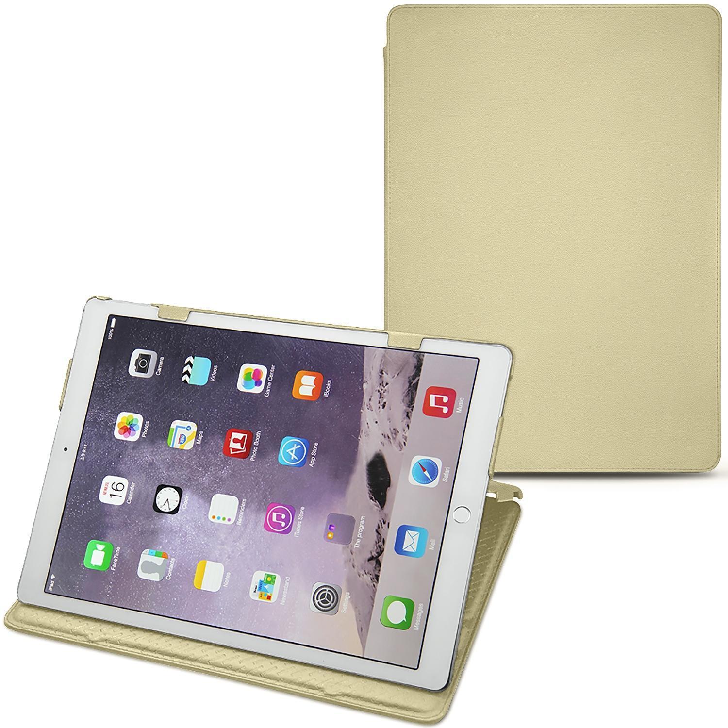 Noreve Lederschutzhülle horizontal (iPad Pro 12.9), Tablet Hülle, Beige