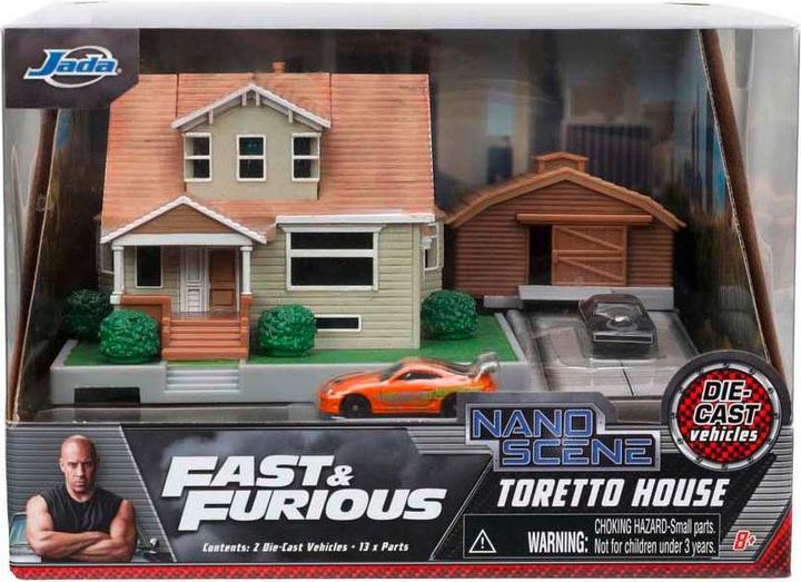 Produktbild Jada Fast & Furious Nano Doms Haus-Diorama mit Fahrzeugen