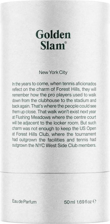 Actual product image Tennis Factory Golden Slam NYC Eau de Parfum Handmade in Zurich (Eau de parfum, 50 ml)