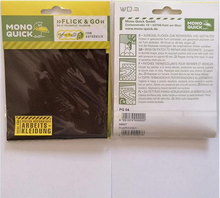 Actual product image Mono Quick Ironing patch "Extra strong" (1 pcs., 20 x 10 cm)