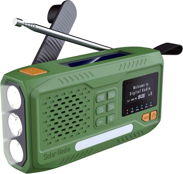 Image du produit Infactory Notfallradio SOL-1550 (DAB+ DAB, FM, Bluetooth)