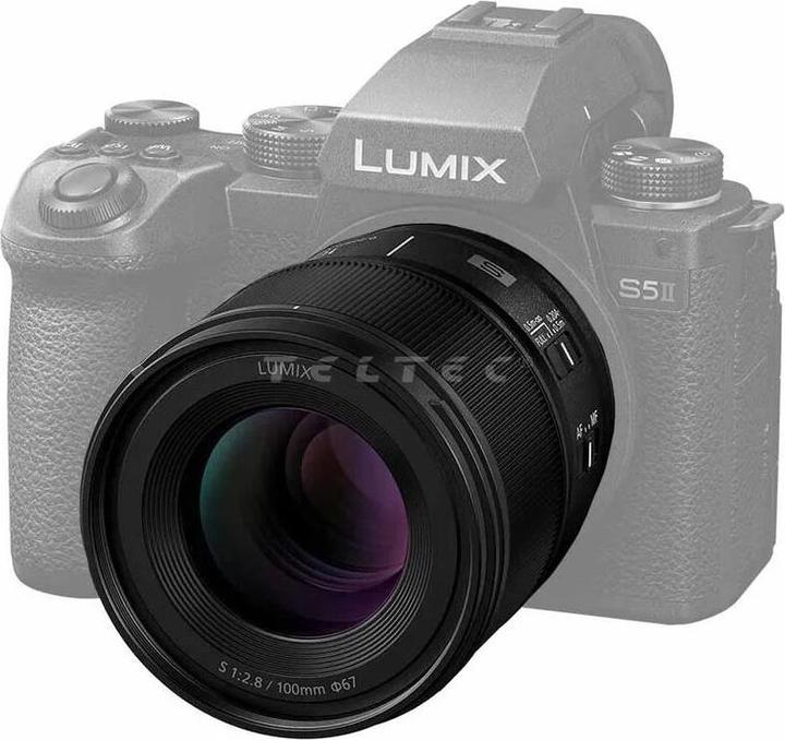 Actual product image Panasonic Lumix S-E100E 100mm f/2.8-22 Macro (L-Mount, full size)