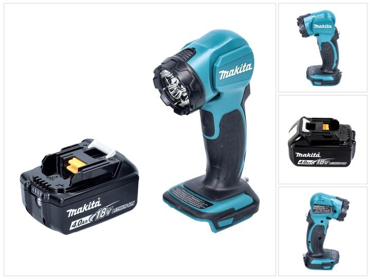 Produktbild Makita DEADML 815 M1 LED Akku Handleuchte 14,4 - 18 V 160 lm + 1x Akku 4,0 Ah - ohne Ladegerät (160 lm)