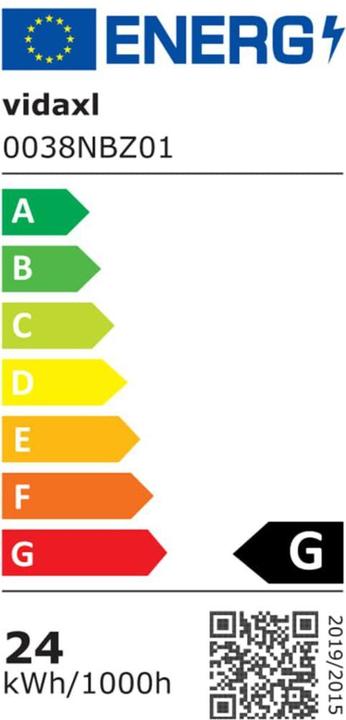 Energy Label vidaXL Tiziana (Studio light)