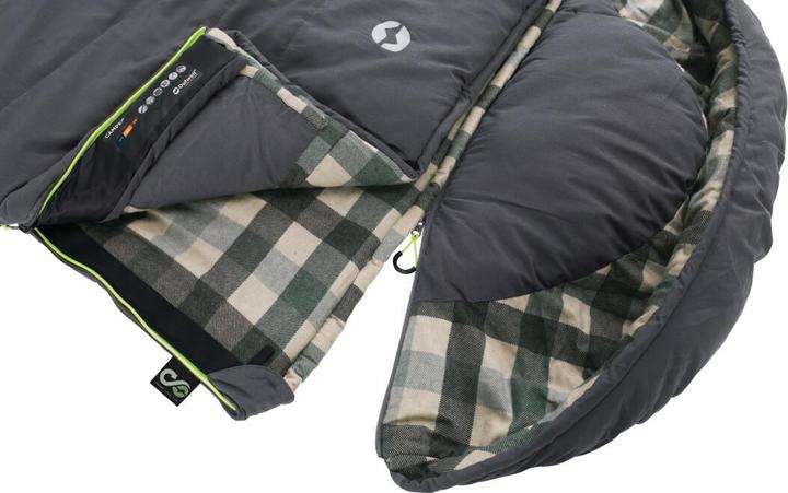 Produktbild Outwell Camper Sleeping Bag, Left zipper, Grey (235 cm)