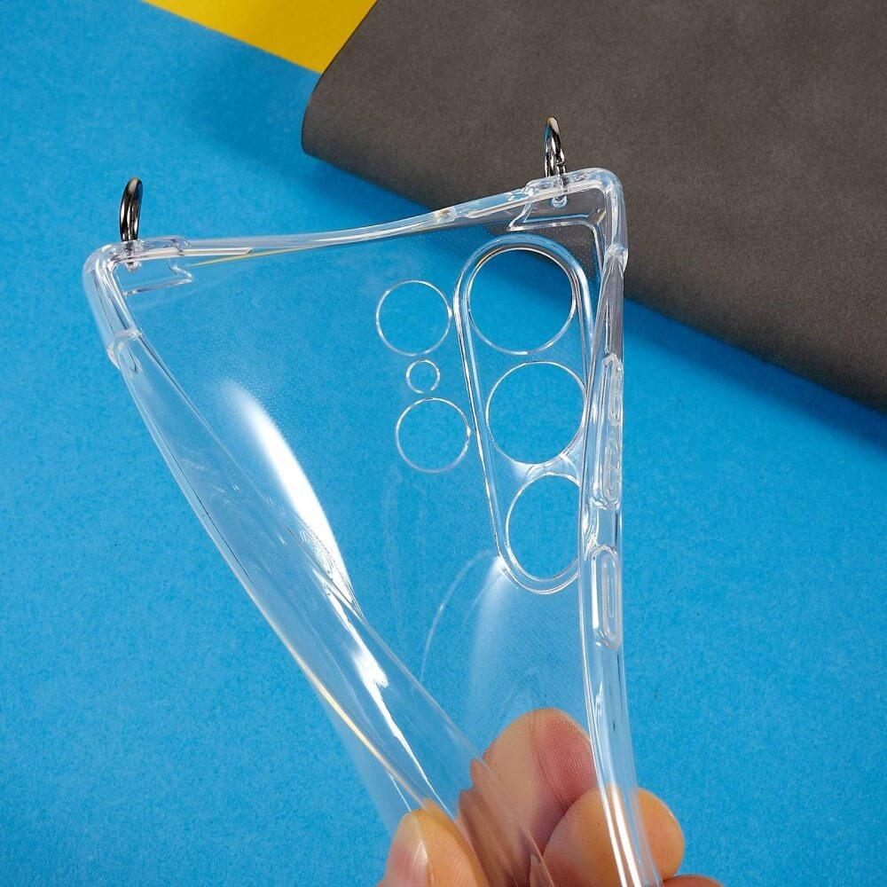 Thumbnail - Cover-Discount Galaxy S23 Ultra - Hülle mit Umhängeband transparent (Samsung Galaxy S23 Ultra), Smartphone Hülle, Transp...