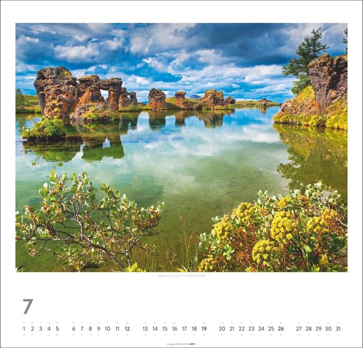 Immagine prodotto Island Kalender 2026 - Insel aus Feuer und Eis (48 x 46 cm)