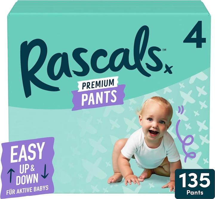 Rascals Baby Pants Premium Gr. 4 (10-15 kg) Monatsbox, 135 St (Dimensione 4, Pacco mensile, 135 pz.)