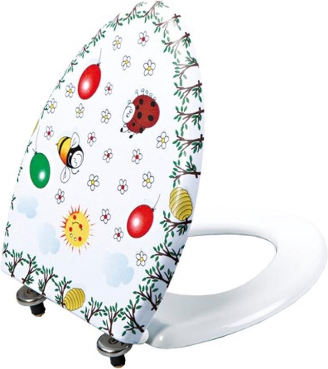 Sapho kid - kinder wc bril, duroplast, metalen scharnier, met motief